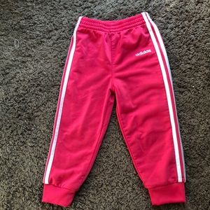 Size 24 months adidas hot pink sweatpants
